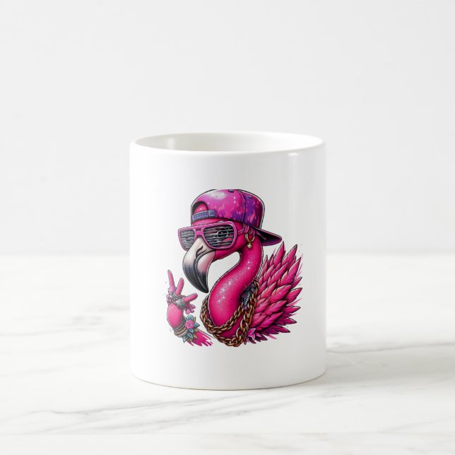 Caneca De Café Flamingo hiphop (Centro)