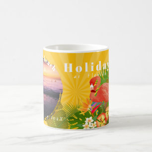 Caneca De Café Flamingo Memórias Tropicais Mug Fotográfico