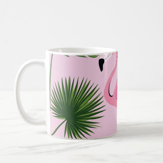 Caneca De Café Flamingo Palm Sai Design Tropical (Esquerda)
