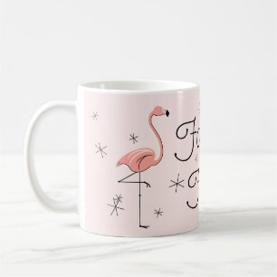 Caneca De Café Flamingo Pink 'Fabuloso Amigo!'caneca