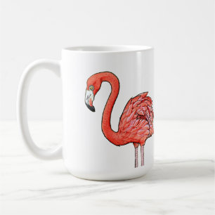 Caneca De Café Flamingo Rosa