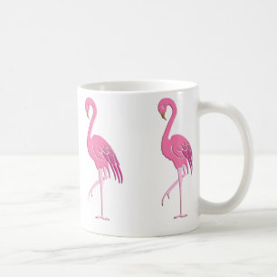Caneca De Café flamingo rosa bonito