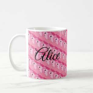 Caneca de Café Flamingo Rosa Tropical