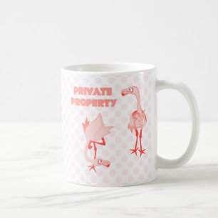Caneca De Café Flamingos da propriedade privada