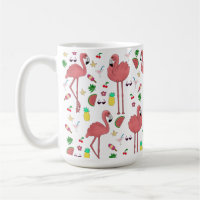 Flamingos e tema de verão