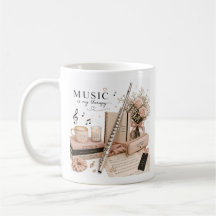 Caneca de Café Flauta Elegante
