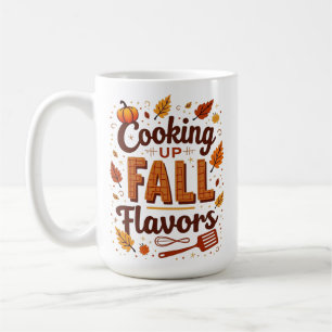 Caneca De Café Flavors de queda de cozinhar personalizados