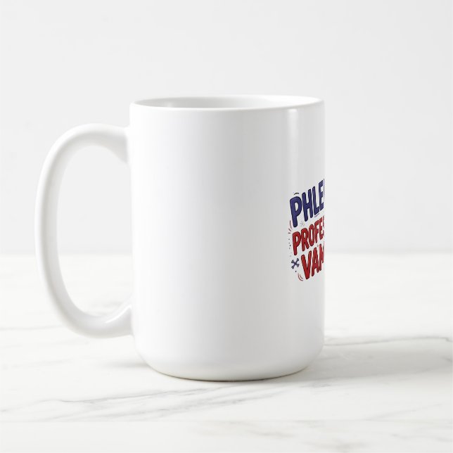 Caneca de Café Flebotomista Profissional Vampiro (Esquerda)