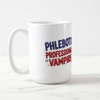 Caneca de Café Flebótomo Profissional Vampiro