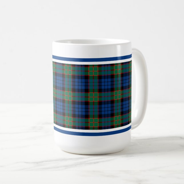 Caneca De Café Fletcher Clan Tartan (Frente Esquerda)