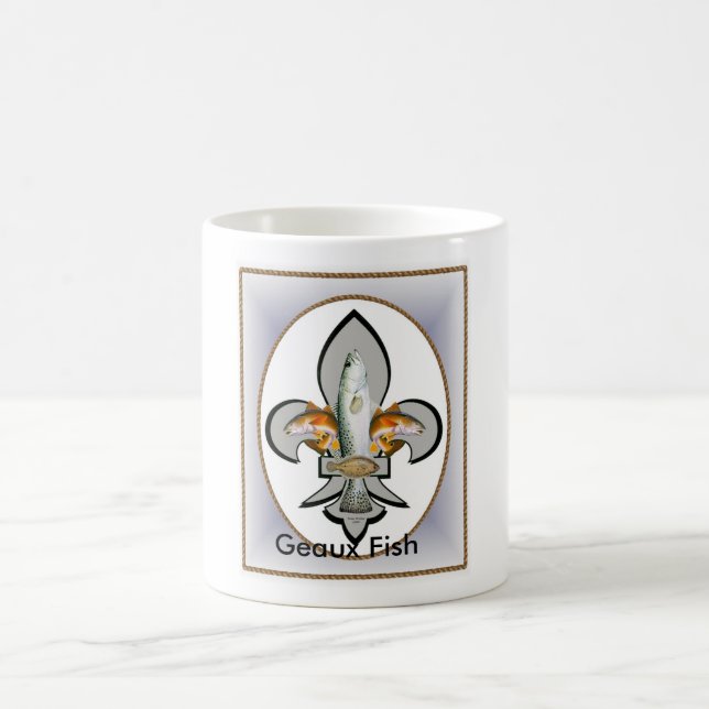 Caneca De Café Fleur de Geaux Peixe (Centro)