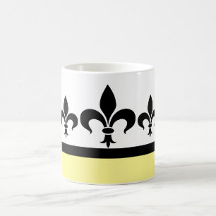 Caneca De Café Fleur De Lis Mug, Swanky Amarelo