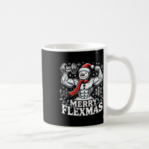 Caneca De Café Flexmas de feliz - Corpo de Neve Flexível de Natal