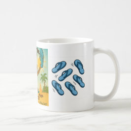 Caneca De Café Flipflops de Visto de macacos