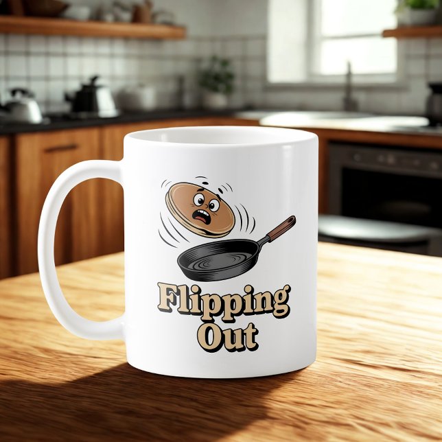 Caneca De Café Flipping Out | Kitchen Chaos Mood   (Criador carregado)