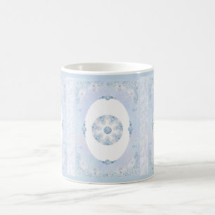 Caneca De Café Floco de neve azul gelo