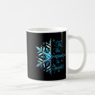 Caneca De Café Floco de Neve de Natal É a Temporada Temporada Aco