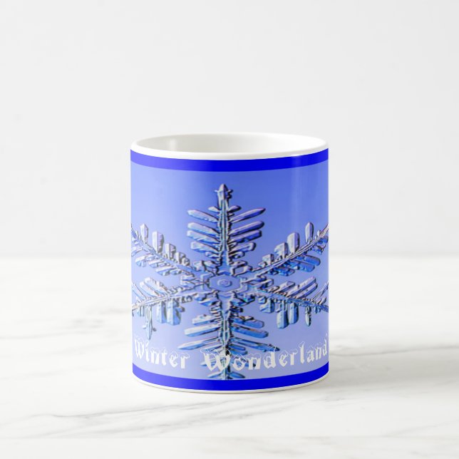 Caneca De Café Floco de neve, país das maravilhas do inverno (Centro)