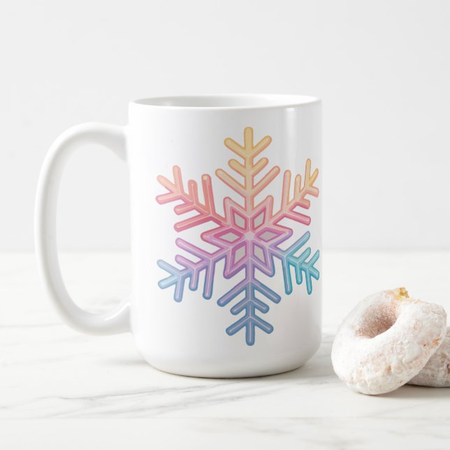 Caneca De Café Floco de neve simples (Com Donut)