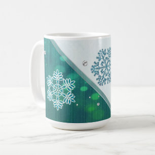 Caneca De Café Floco de neve torto 3D