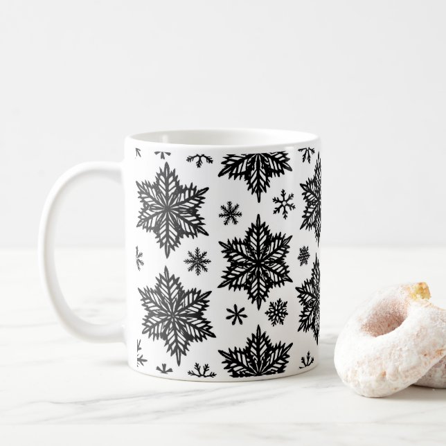 Caneca De Café flocos de neve (Com Donut)
