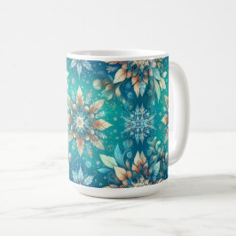 Caneca De Café Flocos de Neve de Inverno