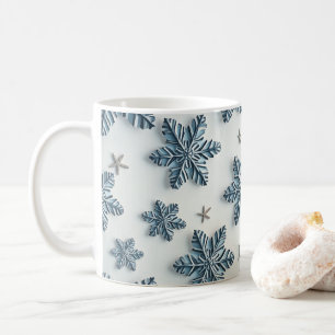 Caneca De Café Flocos de neve de Natal