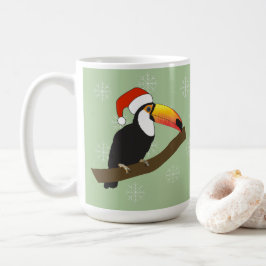 Caneca De Café Flocos de Neve de Natal do Tucano