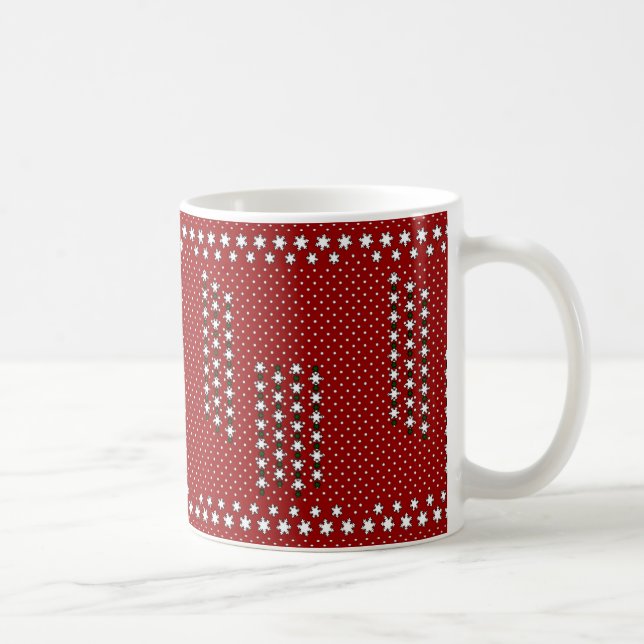 Caneca De Café Flocos de neve do inverno (Direita)
