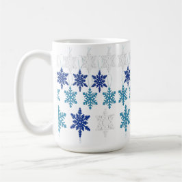 Caneca De Café Flocos de neve do inverno de Natal