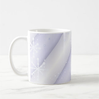 Caneca De Café Flocos de Neve e Listras Suaves