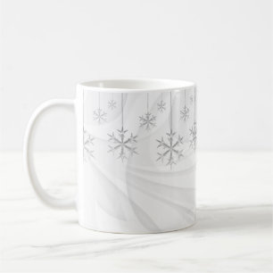 Caneca De Café Flocos de neve em suspensão (brancos)