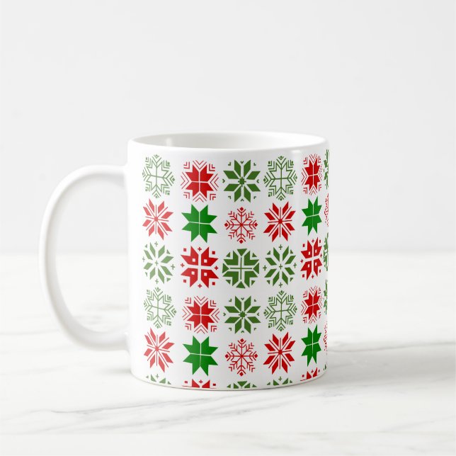 Caneca De Café Flocos de neve escandinavos (Esquerda)