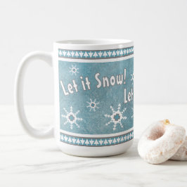 Caneca De Café Flocos de neve personalizados de inverno no sudoes