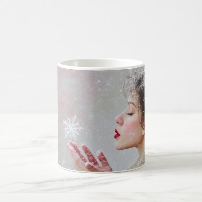 Caneca De Café Flocos de Neve Soprado (Centro)