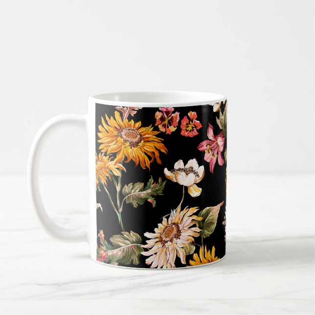 Caneca De Café Flói um belo padrão sem problemas. textura do teci (Esquerda)