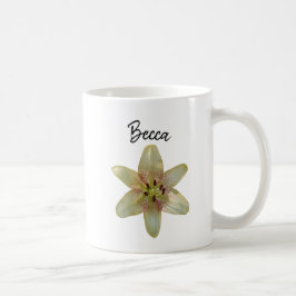 Caneca De Café Flor Amarelo Espetado com Flor Personalizado