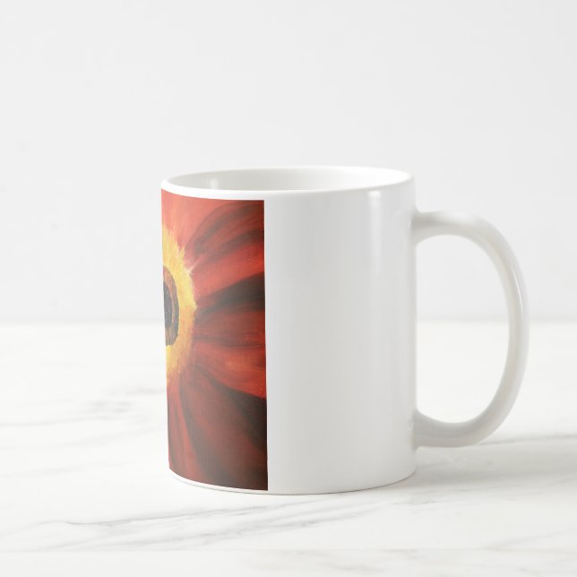 Caneca De Café Flor Art White Classic, White Mug (Direita)