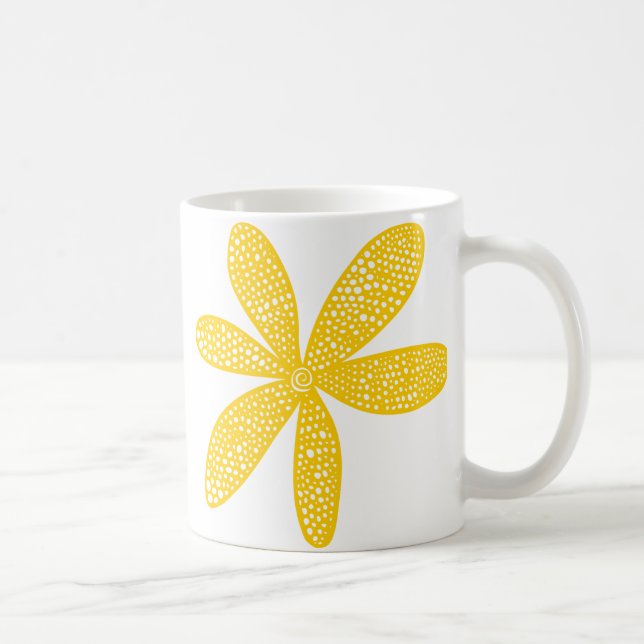 Caneca De Café Flor bonito - âmbar (Direita)