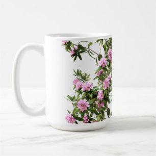 Caneca De Café Flor Botânica Rhododendron