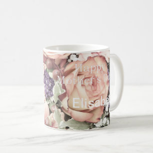 Caneca De Café flor, buquê, floral, bonita, decoração, sa