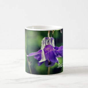 Caneca De Café Flor Columbina E Abelhas Personalizadas