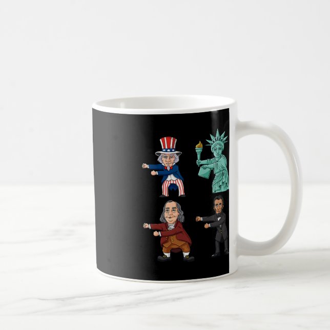 Caneca De Café Flor Como Um Chefe Tio Sam Ben Franklin Liberty 4 (Direita)