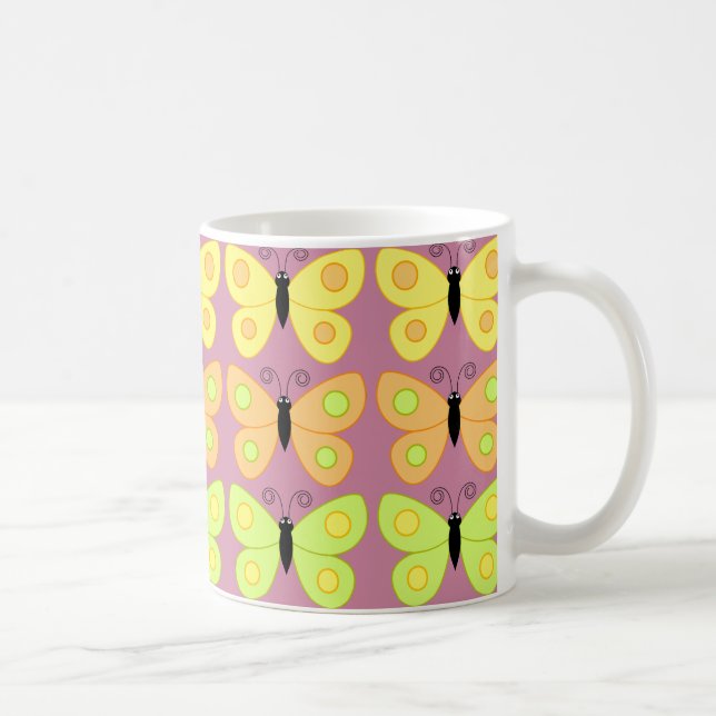 Caneca De Café Flor como uma borboleta (Direita)