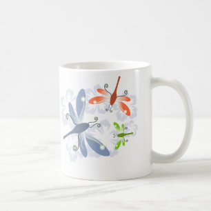 Caneca De Café flor da libélula