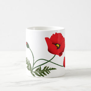 Caneca De Café Flor da papoila