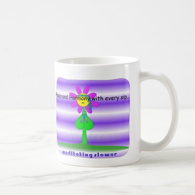 Caneca De Café Flor da paz e da harmonia (Direita)