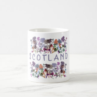 Caneca De Café Flor da Scotland Thistles Floral