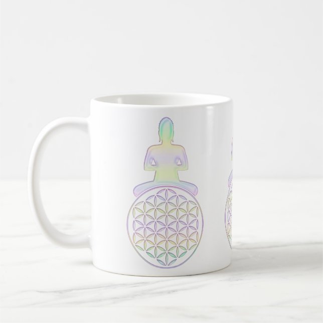 Caneca De Café Flor da Vida / Blume des Lebens - Buda (Esquerda)