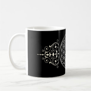 Caneca De Café Flor da Vida / Blume des Lebens - vintage I